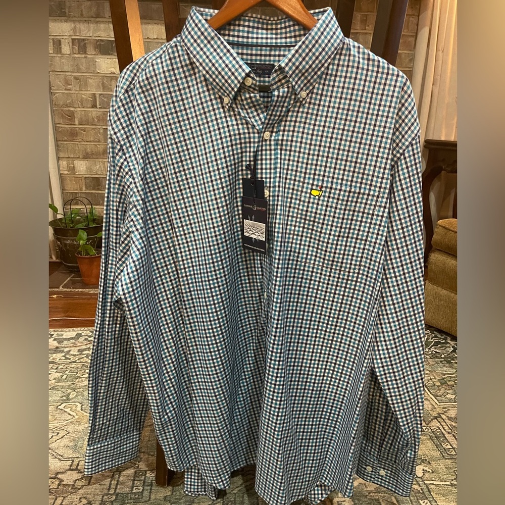 NWT MASTERS GOLF TOURNAMENT MENS XXL LONG SLEEVE SHIRT